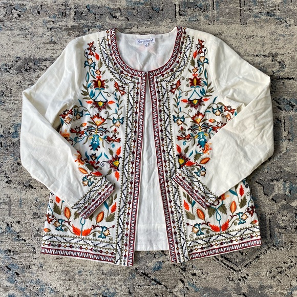NorthStyle colorful floral embroidered jacket - Picture 2 of 8